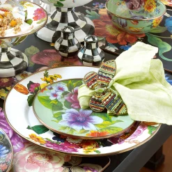 MacKenzie-Childs White Flower Market Charger/Plate| Dinnerware & Flatware