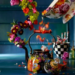 MacKenzie-Childs White Flower Market Everything Bowl| Bar Entertaining|Serveware