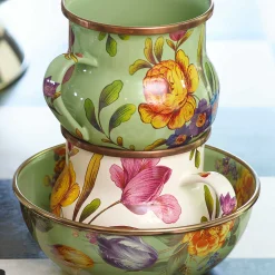 MacKenzie-Childs White Flower Market Mug| The Coffee Shop|Drinkware