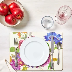 MacKenzie-Childs White Flower Market Placemats, Set of 4| Table Accessories|Kitchen & Table Linens