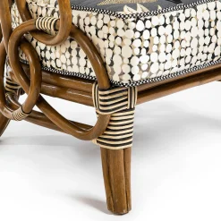 MacKenzie-Childs Wild Indoors Rattan Chair| Living Room