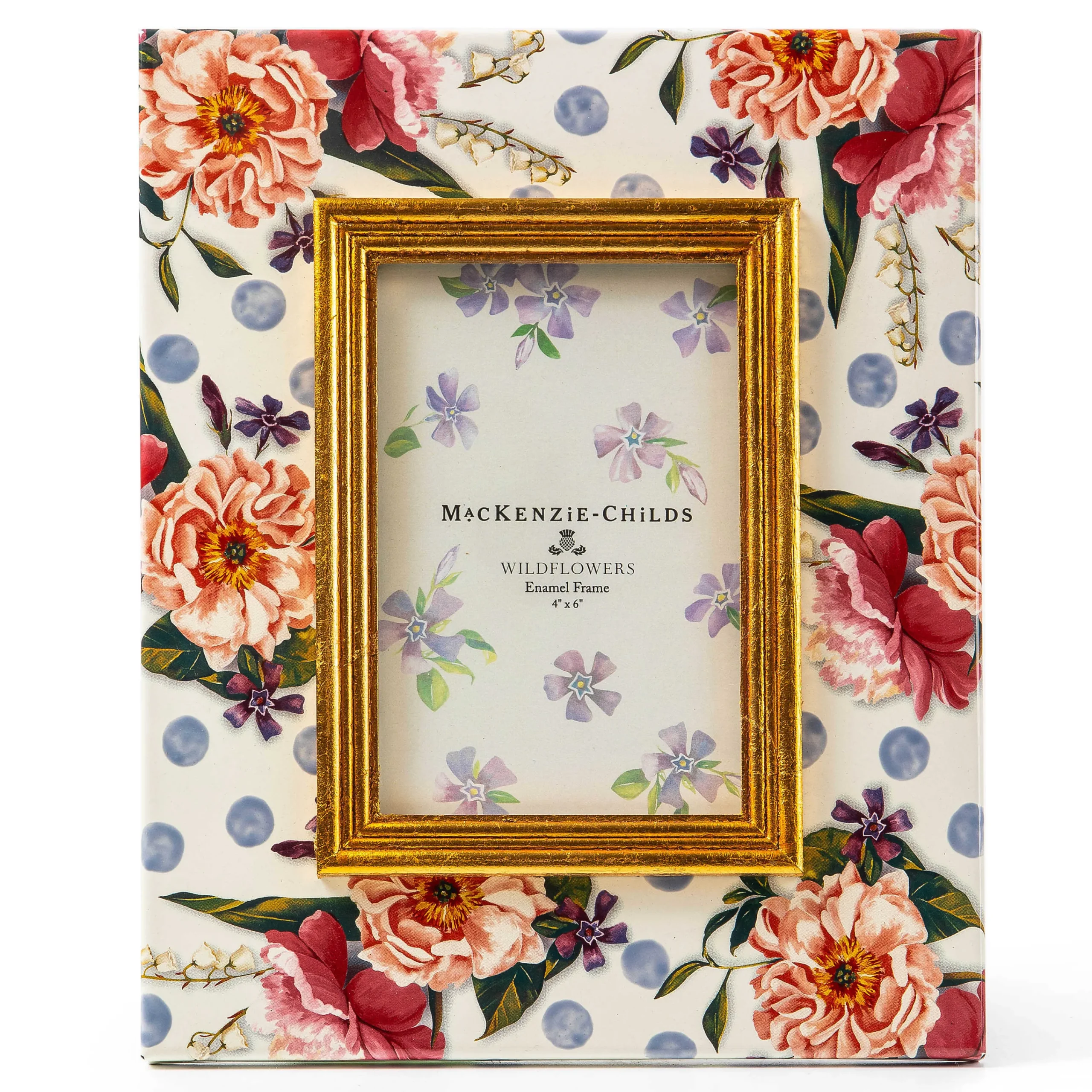 MacKenzie-Childs Wildflowers Blue 4 x 6 Frame| Room Accents