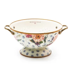 MacKenzie-Childs Wildflowers Blue Large Colander| Kitchen Utensils & Tools