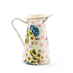 MacKenzie-Childs Wildflowers Pink Medium Practical Pitcher| Bar Entertaining|Serveware