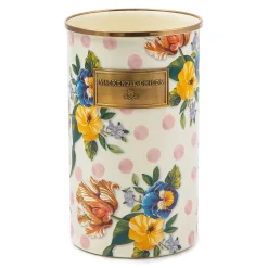 MacKenzie-Childs Wildflowers Pink Utensil Holder| Kitchen Storage & Organization
