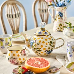 MacKenzie-Childs Wildflowers Yellow High Tea| Kitchen & Table Linens