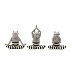 MacKenzie-Childs Yoga Frogs, Set of 3| Room Accents