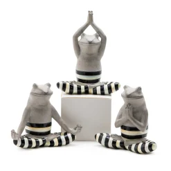 MacKenzie-Childs Yoga Frogs, Set of 3| Room Accents