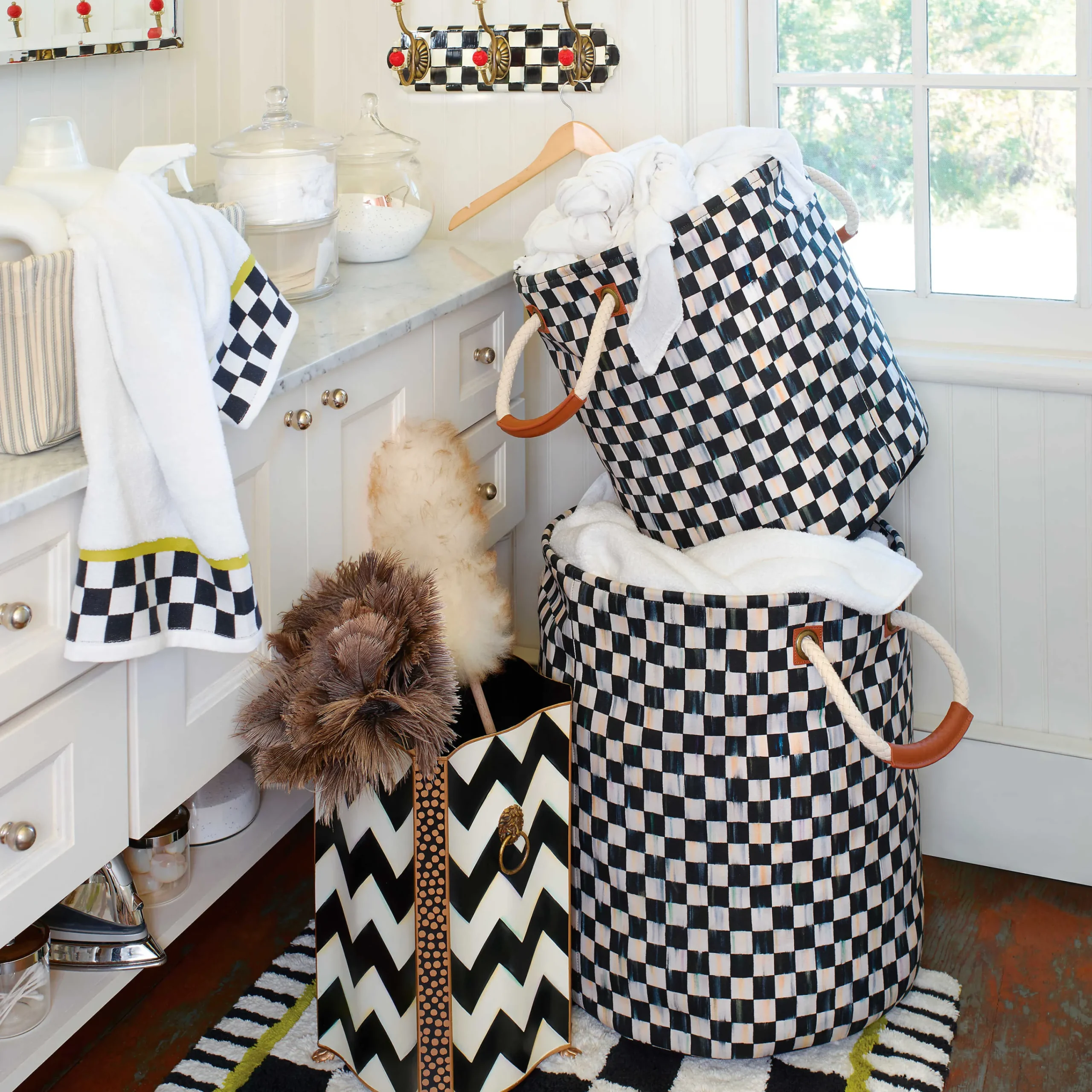 MacKenzie-Childs Zig Zag Umbrella Stand| Room Accents